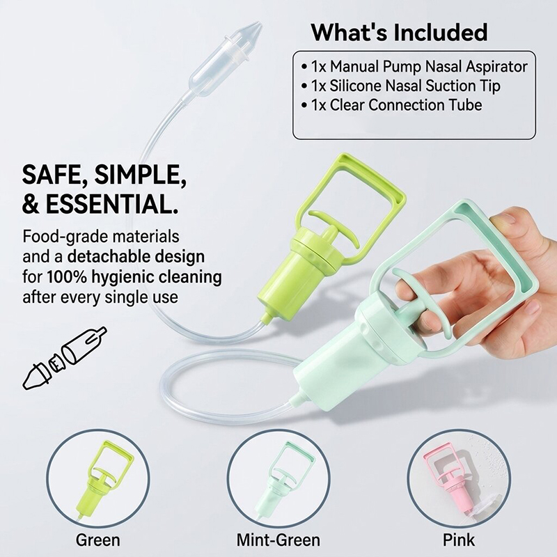 Nasal Aspirator - Krachtige handpomp baby-neuszuiger Veilige en comfortabele
