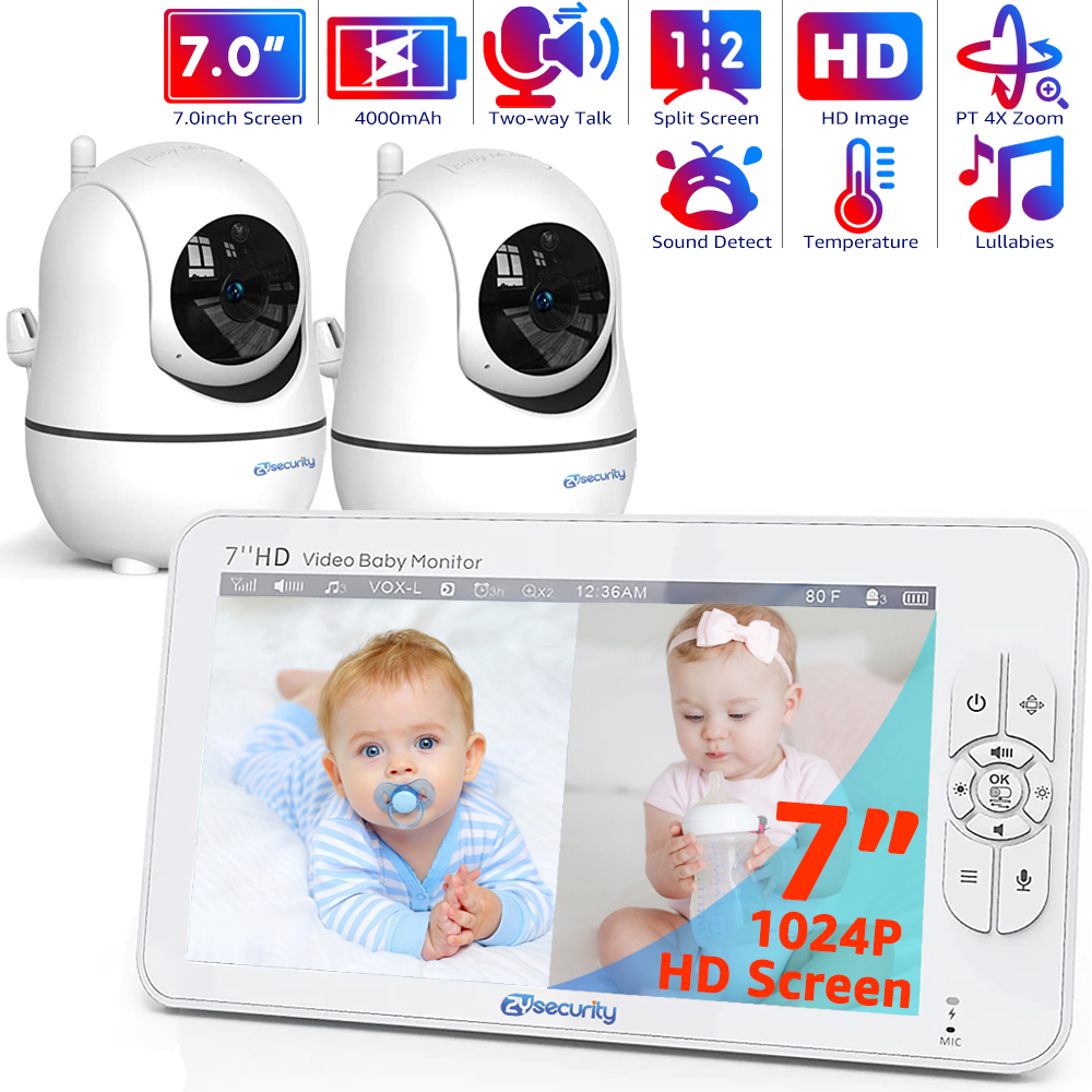 7,0 inch video-babyfoon HD ges - Baby Products Video recensie en prijs