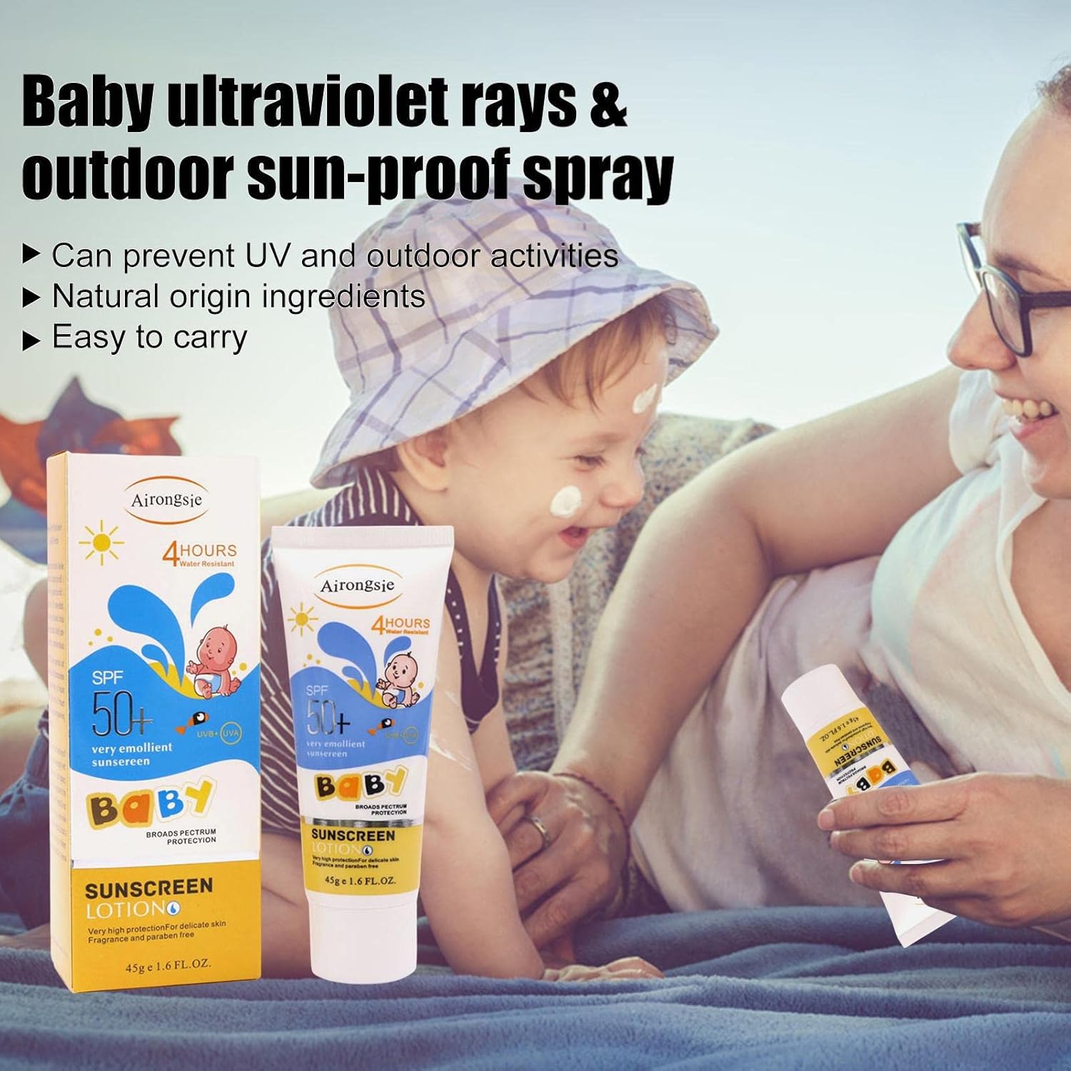 Baby Sunblock Cream Protect En - Baby Sunscreen Lotion recensie en prijs