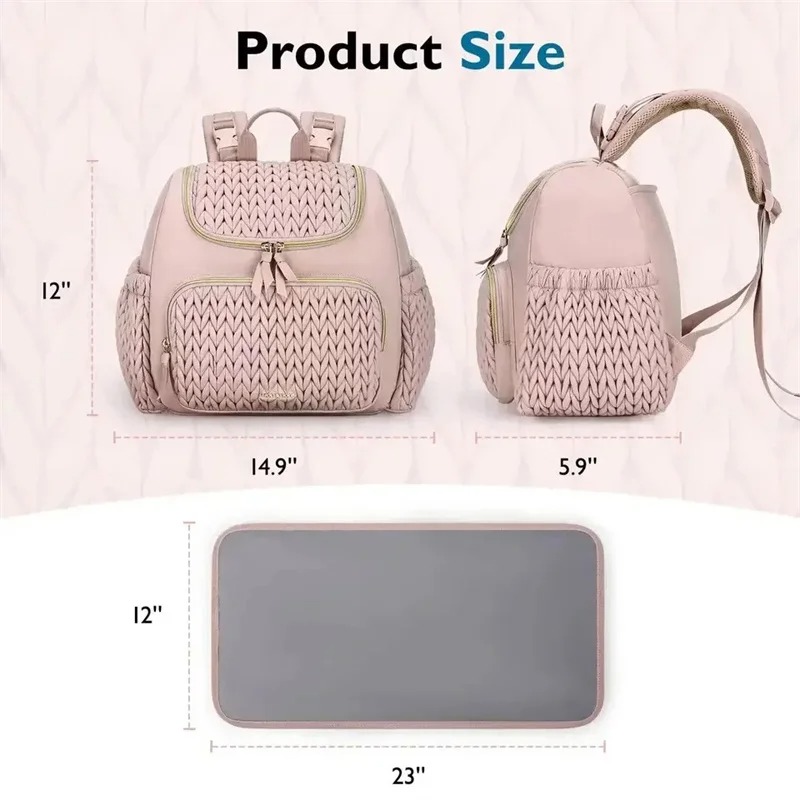 Ruime luiertas rugzak met brei - Diaper Bag Backpack recensie en prijs