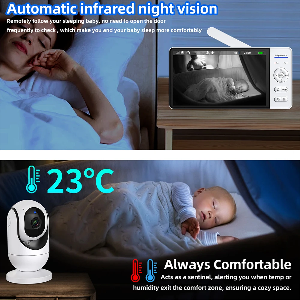 7 inch video babyfoon met nach - Baby Products Video recensie en prijs